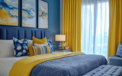 Harmoniser le bleu et le jaune dans votre chambre : nos astuces déco pour une atmosphère estivale