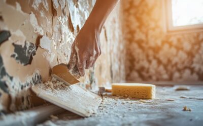 Décoller du papier peint lors de travaux : méthodes à l&rsquo;eau et solutions pour une rénovation réussie