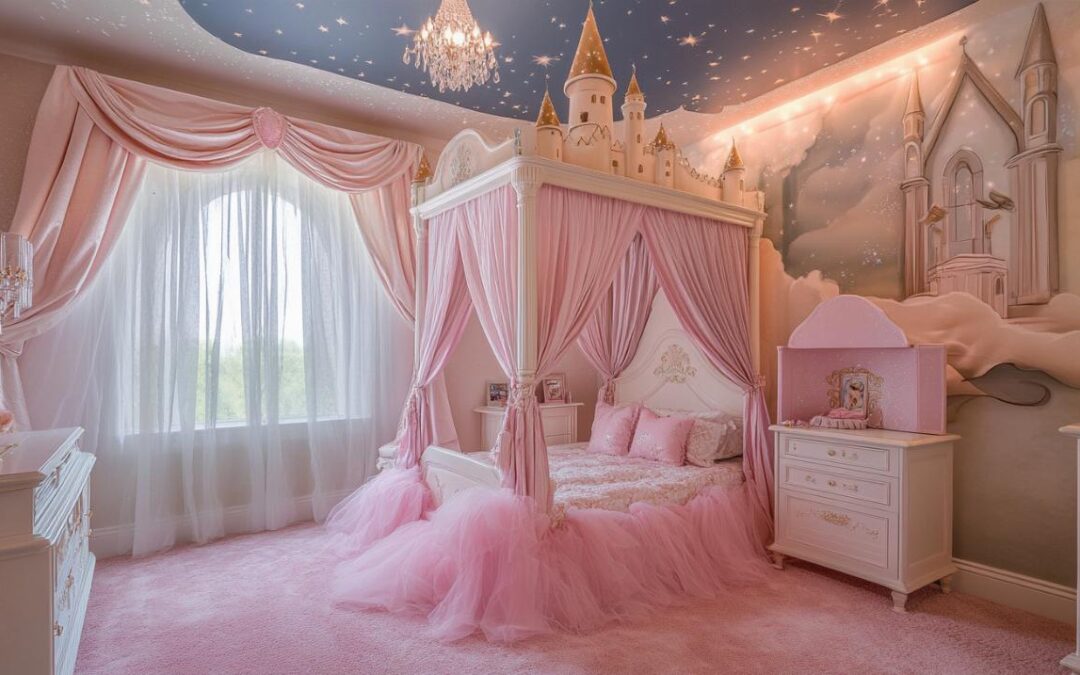 Comment sublimer une chambre de fille : les 12 plus belles « chambresprincesse » – Super Deco grâce au choix du linge de lit